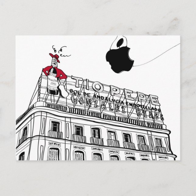 Madrid Tío Pepe Vykort (Framsida)