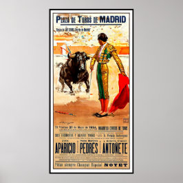 Madrid, Tjurfäktningsarena, Spanien, tjurfäktning Poster