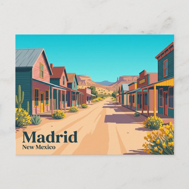 Madrid USA Vykort (Framsida)