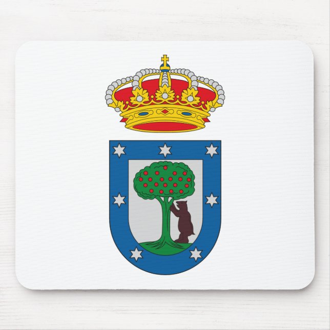 Madrid vapensköld Mousepad Musmatta (Framsidan)