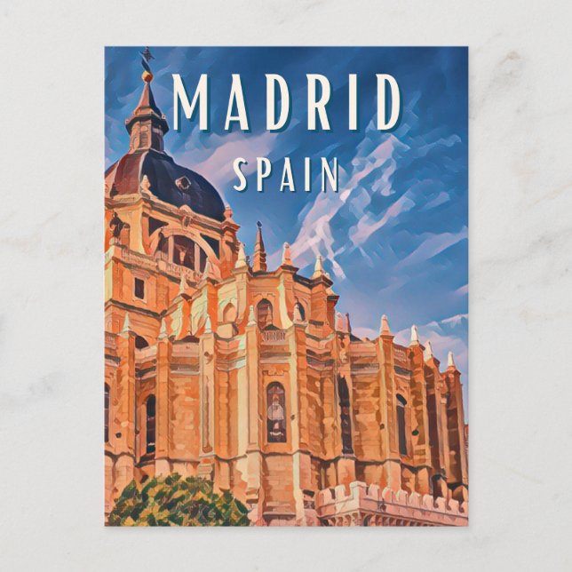 Madrid, ville de la gastronomie espagnole vykort (Framsida)
