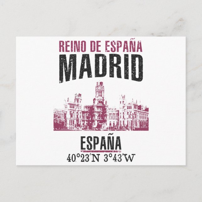 Madrid Vykort (Framsida)