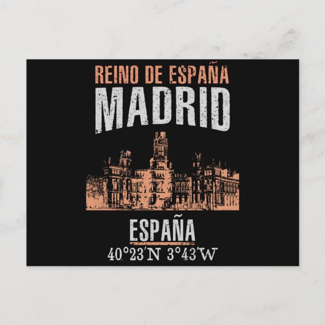 Madrid Vykort (Framsida)