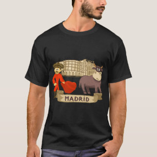 Madridbullutfästen Bull Bull Spanien T Shirt