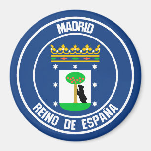 Madridrundans emblem magnet