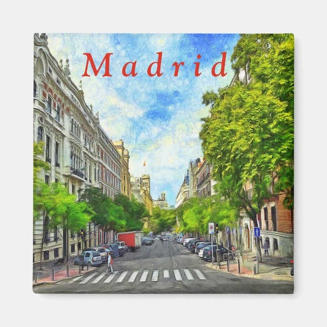 Madrids gata. magnet (Framsidan)