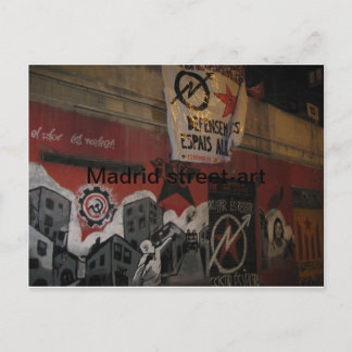 Madrids gatukonst vykort