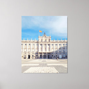 Madrids Royal Palace Fortress Canvastryck