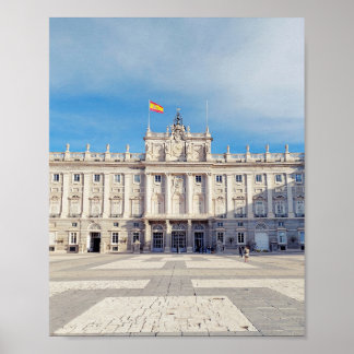 Madrids Royal Palace Fortress Poster