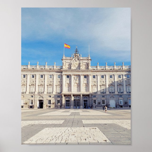 Madrids Royal Palace Fortress Poster (Framsidan)