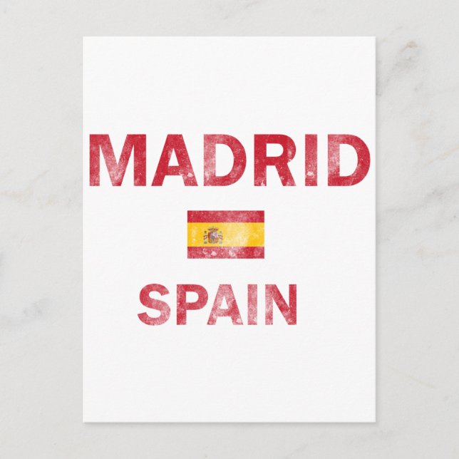 Madrids spanska design vykort (Framsida)