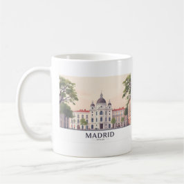 Madrids spanska Royal Palace Pastel Travel Design Kaffemugg