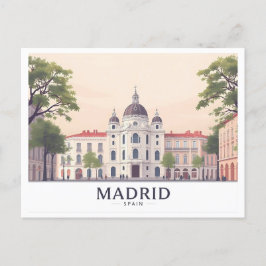 Madrids spanska Royal Palace Pastel Travel Design Vykort