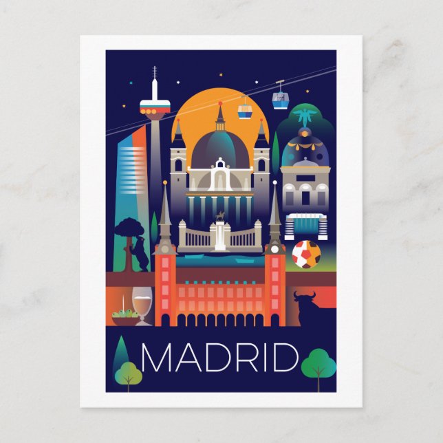 Madridvykort Vykort (Framsida)