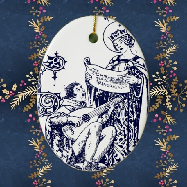 Madrigals till jul julgransprydnad keramik (Skapare uppladdad)