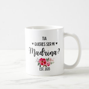 Madrina Kaffe koppar 2025 Quieres Ser Mi Madrina