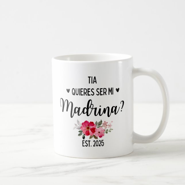 Madrina Kaffe koppar 2025 Quieres Ser Mi Madrina (Höger)