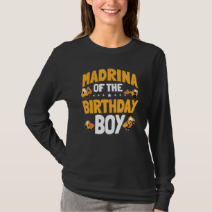 Madrina of the Birthday Boy Construction Worker Bd T Shirt