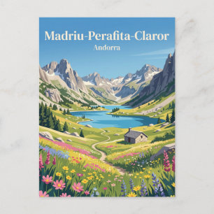 Madriu-Perafita-Claror-dalen Andorra Vykort