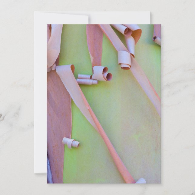 Madrone Träd Bark Abstrakt Tack Kort (Framsida)