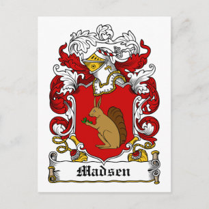 Madsen Family Crest Vykort