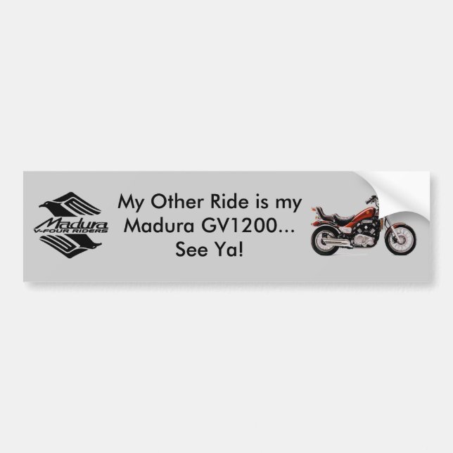 Madura GV1200 grått Bildekal (Framsidan)