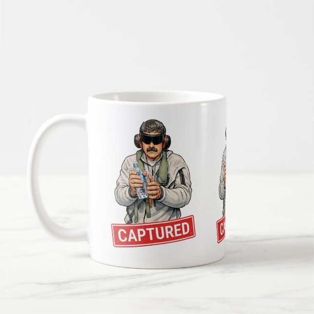 Maduro Captured Venezuela freedom  Kaffemugg (Vänster)