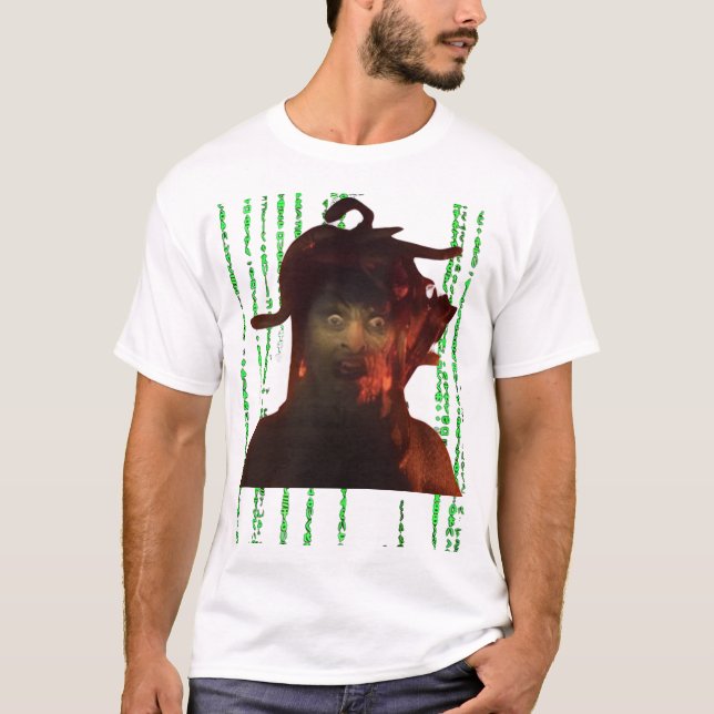 MADUSA 1X001 VIT MATRIX VIT T-SHIRT AV SAMURAI (Framsida)