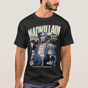 Madvillain Inspirerad MF DOOM x Madlib Vintage t-s T Shirt