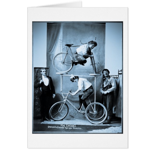 Mae Gordons original- sinnessjuk röra sockel Hälsningskort (Framsidan)