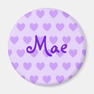 Mae in Lila Magnet