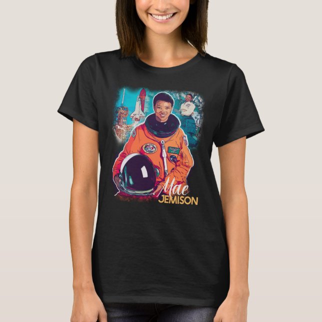 Mae Jemison-hyllning, svart historia, astronaut T Shirt (Framsida)