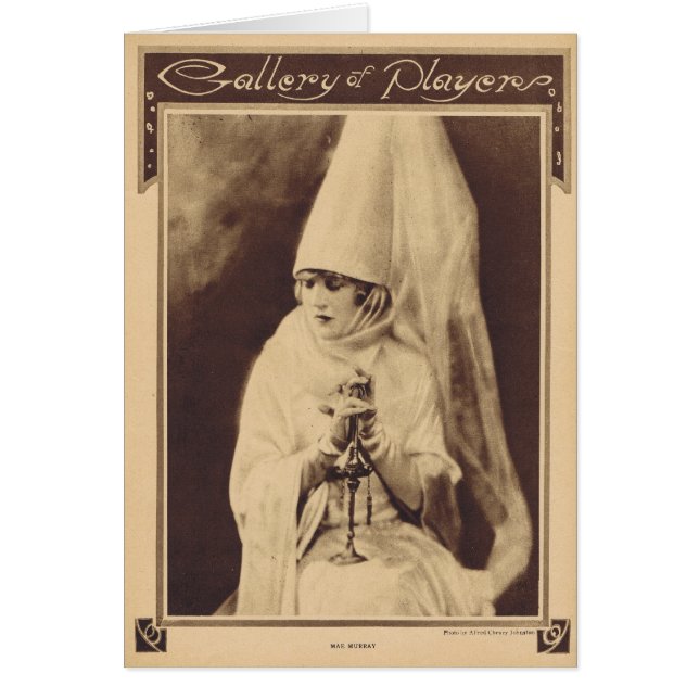 Mae Murray 1920 Hälsningskort (Framsidan)