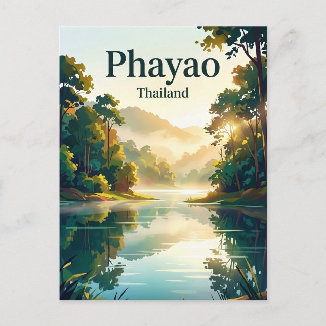 Mae Puem nationalpark Thailand Vykort (Framsida)