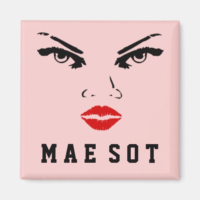 Mae Sot, Thailand Woman Magnet (Framsidan)