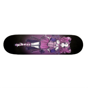 "Maegan" Gothic Rosa Couture Fairy Skateboard