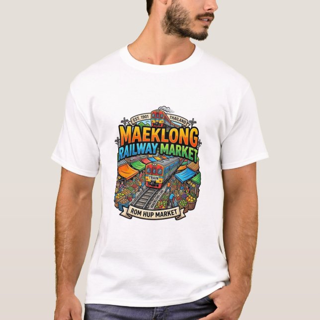 MAEKLONG JÄRNVÄGSMARKNAD T SHIRT (Framsida)