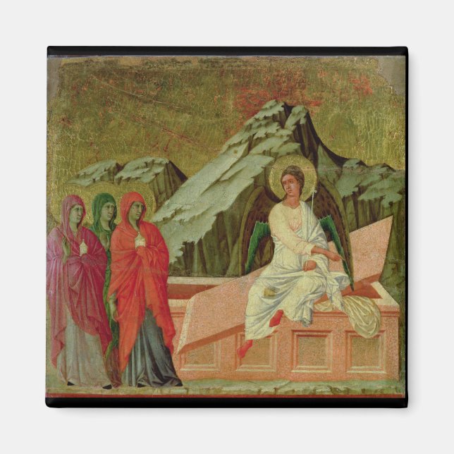 Maesta: De tre marierna vid Kristus Grav Magnet (Framsidan)