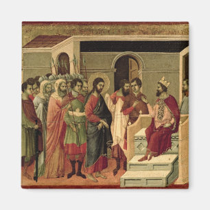 Maesta: Jesus för Herod, 1308-11 Magnet