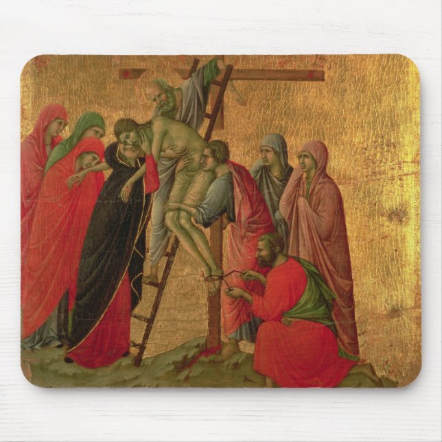 Maesta: Nedstigning från kor, 1308-11 Musmatta (Framsidan)