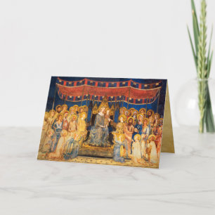 MAESTA,VIRGIN WITH CHILD,Blue Sapphire Helgkort