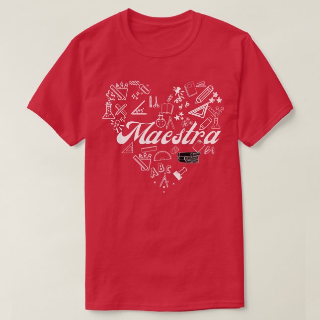 maestra 4 t shirt (Design framsida)