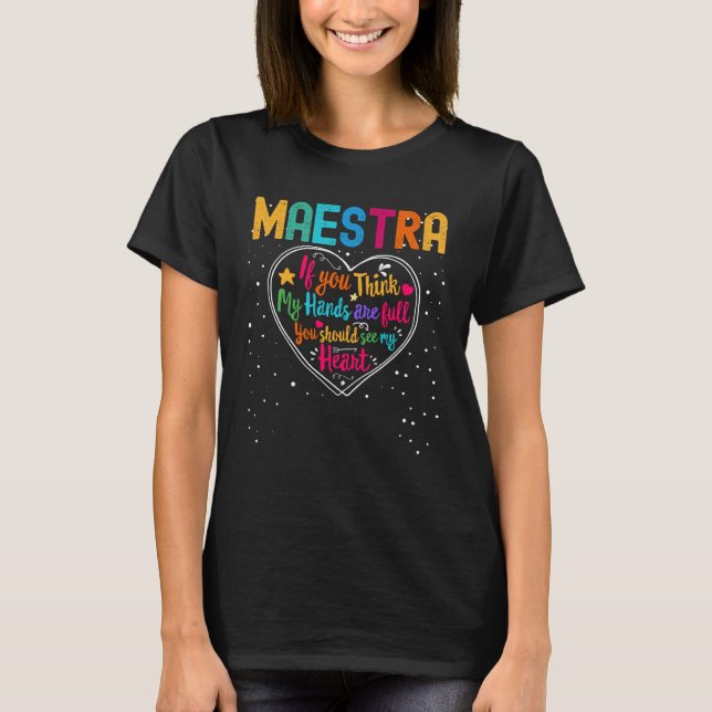 Maestra Apprecition Week Back to school Heart T Shirt (Framsida)