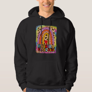 Maestra Clase 2023 Spanska läraren Boho Rainbow Le Hoodie