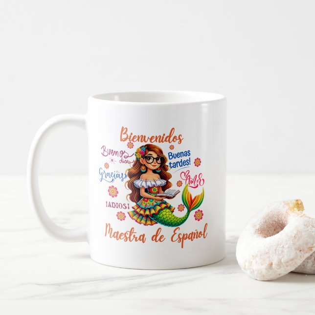 Maestra de Español Kaffemugg (Med munk)