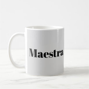 Maestra Dirigent Pianist Musiker Musiktema Kaffemugg