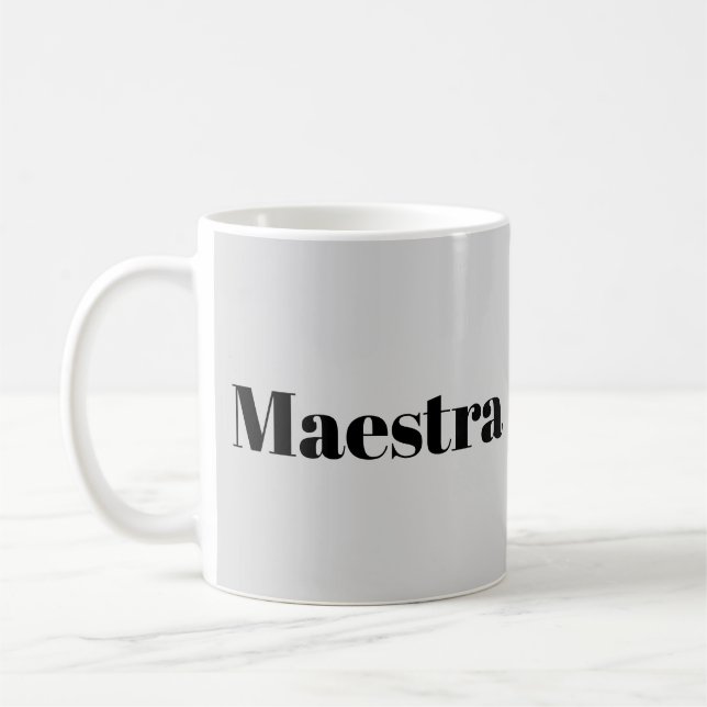 Maestra Dirigent Pianist Musiker Musiktema Kaffemugg (Vänster)