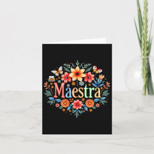 Maestra spansk mexikansk lärare Mexiko Cinco De Ma Kort