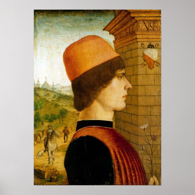 Maestro delle Storie del Pane Porträtt of a Man Poster (Framsidan)