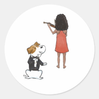 Maestro Hund Runt Klistermärke